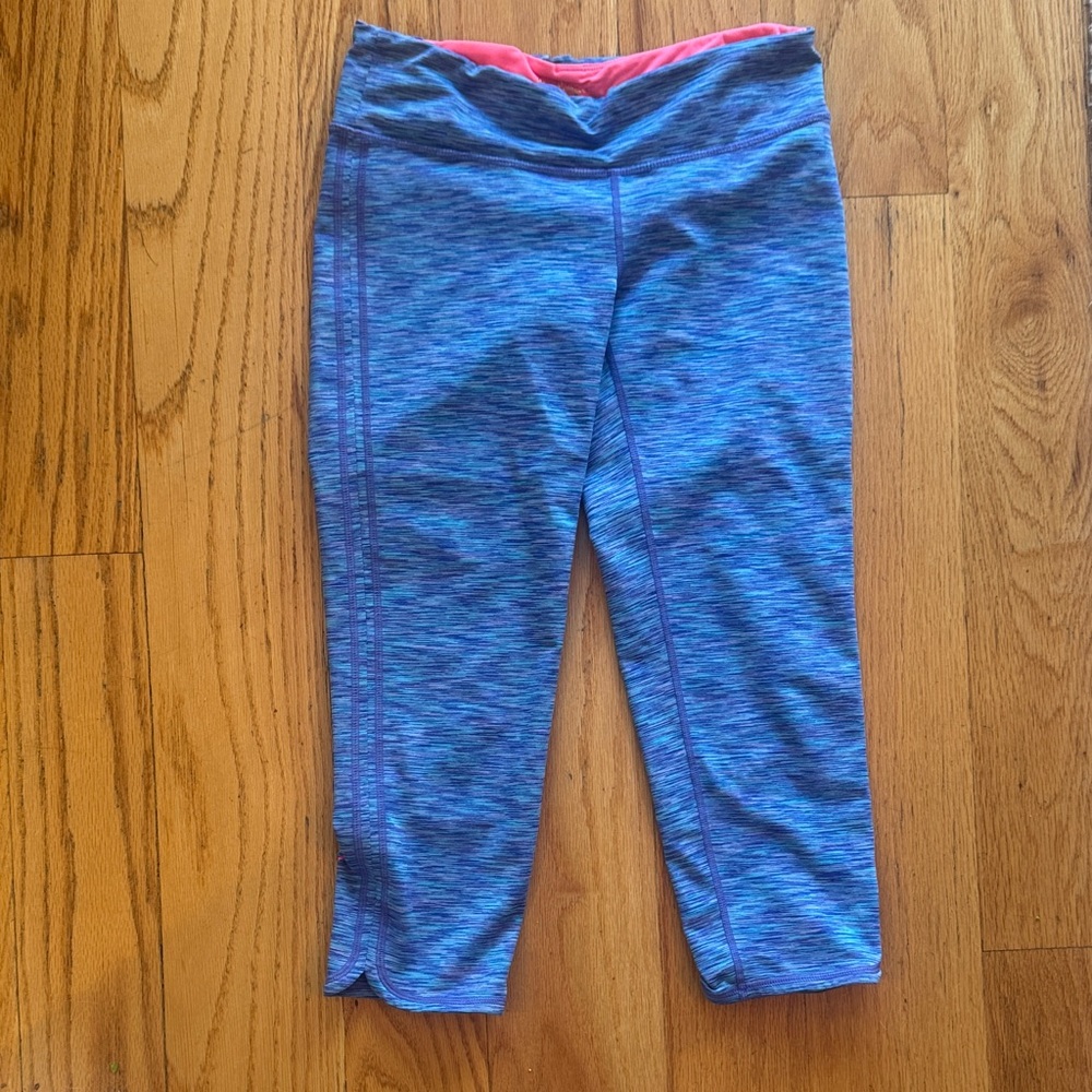 Lilly Pulitzer Vibrant Blue Leggings with Pink Accents